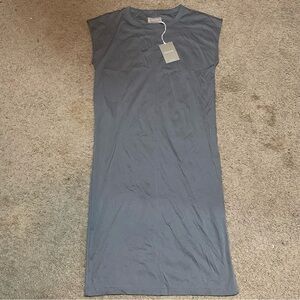 NWT Everlane blue gray tee shirt dress